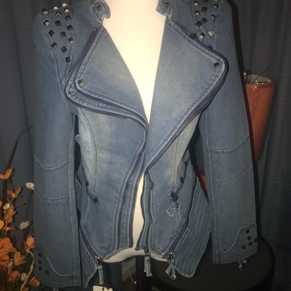 Chou Yatou Jackets & Blazers - Double lapel denim jacket